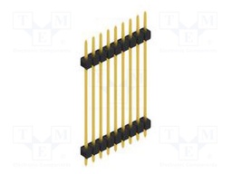 Connector: pin strips; pin header; male; PIN: 9; 2.54mm; THT; 1x9