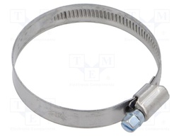 Worm gear clamp; W: 12mm; Clamping: 50÷65mm; stainless steel; G; W4