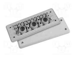 Multigate grommet; black; Holes no: 22; -40÷90°C; UL94V-0; IP66