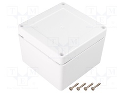 Enclosure: multipurpose; X: 105mm; Y: 105mm; Z: 60mm; ZP; ASA; white