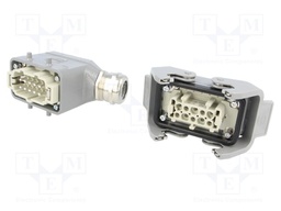 Connector: HAN; male + female; plug + socket; Han Kit; PIN: 10