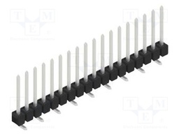 Connector: pin strips; pin header; male; PIN: 18; 2.54mm; SMT; 1x18