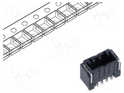 Connector: wire-board; DF51K; vertical; male; on PCBs; socket; SMT