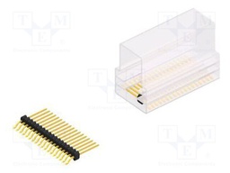 Connector: pin strips; pin header; male; PIN: 18; 1.27mm; SMT; 1x18