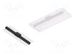 Connector: pin strips; pin header; male; PIN: 18; 2.54mm; SMT; 1x18