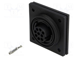 Connector: circular; socket; female; PIN: 9; Buccaneer Standard