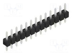 Connector: pin strips; pin header; male; PIN: 13; 2.54mm; THT; 1x13