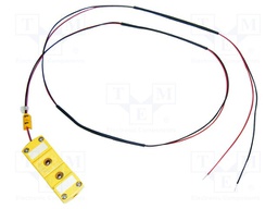 Extension cable; free end x2,plug type K; Len: 0.6m