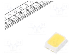 LED; SMD; PLCC2,2216; white cold; 6÷10lm; 6000-7030K; 90; 120°; 20mA