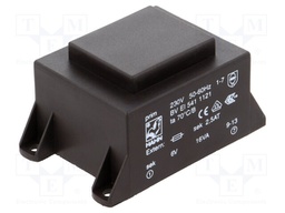 Transformer: encapsulated; 16VA; 230VAC; 6V; 2667mA; Mounting: PCB