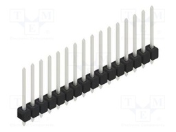 Connector: pin strips; pin header; male; PIN: 16; 2.54mm; THT; 1x16