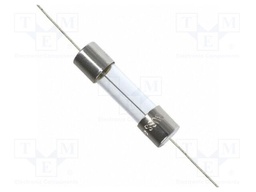 Fuse: fuse; quick blow; 8A; 250VAC; cylindrical,axial,glass; brass