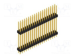Connector: pin strips; pin header; male; PIN: 38; 2.54mm; THT; 2x19