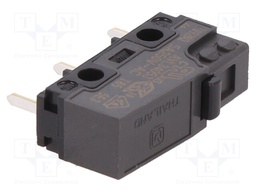 Microswitch SNAP ACTION; without lever; SPDT; 5A/250VAC; ON-(ON)