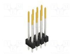 Connector: pin strips; pin header; male; PIN: 8; 2.54mm; THT; 2x4