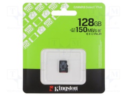 Memory card; microSD; R: 150MB/s; Class 10 UHS U1; 128GB; -25÷85°C