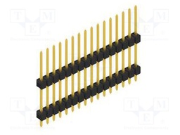 Connector: pin strips; pin header; male; PIN: 16; 2.54mm; THT; 1x16