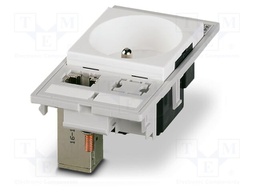 Front plate, number of positions: 8, CAT6A, material: PBT, c