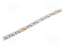 LED tape; RGB; 5050; LED/m: 60; 10mm; white PCB; IP20; 120°; 14.4W/m