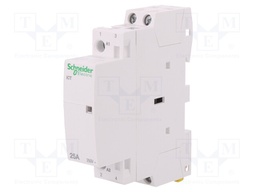 Contactor: 2-pole installation; NO x2; 220÷240VAC; 25A; DIN; ICT