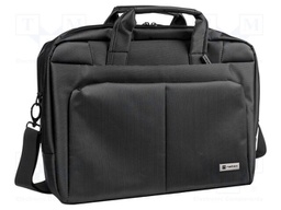 Laptop bag; black; polyester; Usable dim: 365x40x245mm; 14.1"