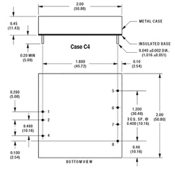 Converter: DC/DC; 20W; Uin: 9÷36V; Uout: 12VDC; Uout2: -12VDC; DIP