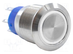 Switch: vandal resistant; DPDT; 3A/250VAC; IP67; ON-ON; white; 24V