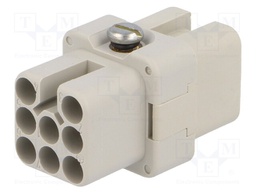 Connector: HDC; female; C146,heavy|mate D; PIN: 8; size A3; 16A; 42V