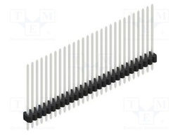 Connector: pin strips; pin header; male; PIN: 28; 1.27mm; THT; 1x28