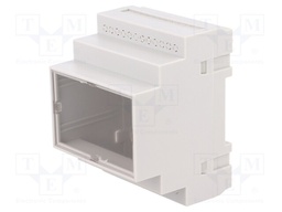 Enclosure: for DIN rail mounting; Y: 90mm; X: 70mm; Z: 65mm; grey