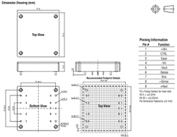 Converter: DC/DC; 300W; Uin: 9÷36V; Uout: 48VDC; Iout: 6.25A; 120g