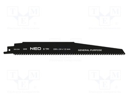 Reciprocating saw,universal; 6teeth/inch; 228mm