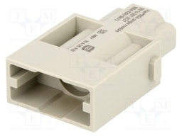 Connector: rectangular; module; female; Han Modular 100A; PIN: 1