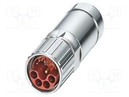 Connector: M23; plug; PIN: 13; crimped; straight; IP67