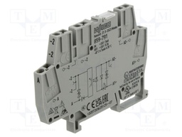 Relay: solid state; 100mA; for DIN rail mounting; 91x6x51mm