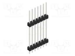 Connector: pin strips; pin header; male; PIN: 7; 2.54mm; THT; 1x7