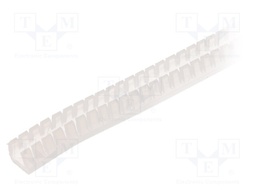 Hole and edge shield; polyetylene; L: 10m; natural; H: 6.5mm