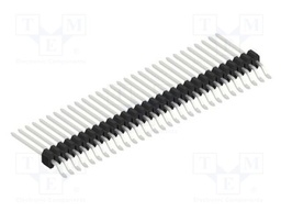 Connector: pin strips; pin header; male; PIN: 30; 1.27mm; SMT; 1x30