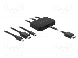 Adapter; 4K,UHD 2160p; 1.75m; black; LED status indicator; black