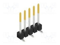 Connector: pin strips; pin header; male; PIN: 5; 2.54mm; SMT; 1x5