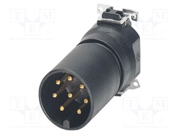 Connector: M12; contact insert; PIN: 8; 30V; straight; SMT; A code