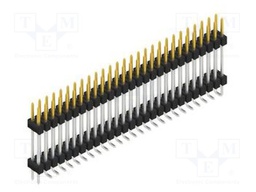 Connector: pin strips; pin header; male; PIN: 54; 2.54mm; SMT; 2x27