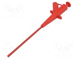 Clip-on probe; pincers type; 4A; red; 1kV; 4mm; Overall len: 192mm