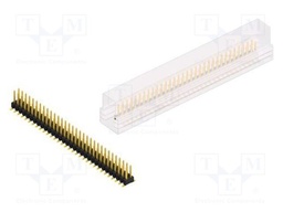 Connector: pin strips; pin header; male; PIN: 64; 2.54mm; SMT; 2x32