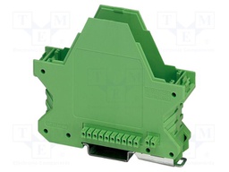 Enclosure base; with terminals; green; UL94V-0; ME 22,5; X: 84.8mm