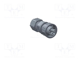 Plug; Connector: circular; size C; male/female; PIN: 8(6+2); IP67