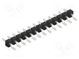 Connector: pin strips; pin header; male; PIN: 13; 2.54mm; SMT; 1x13