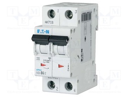 Circuit breaker; 230/400VAC; Inom: 3.5A; Poles: 2; Charact: B; 6kA