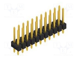 Connector: pin strips; pin header; male; PIN: 22; 2.54mm; THT; 2x11