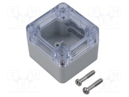 Enclosure: multipurpose; X: 50mm; Y: 52mm; Z: 40mm; 1554; light grey